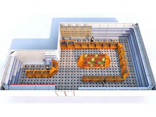 Торговое оборудование и мебель для продуктового магазина