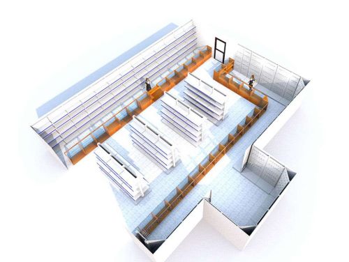 Комплексная расстановка торгового оборудования в магазине товаров для дома и дачи, фото 5