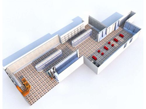 Комплексный дизайн проект расстановки торгового оборудования магазина одежды и обуви для всей семьи, фото 4