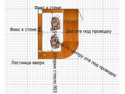 Пристенный павильон с ресепшенами и витринами для ремонта телефонов и ноутбуков