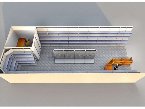 Дизайн проект расстановки прилавков и металлических стеллажей магазина товаров для дома и дачи, фото 3