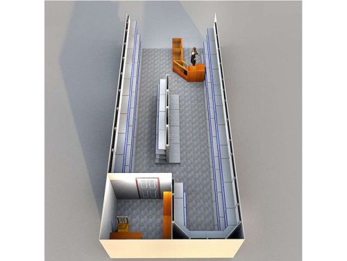 Дизайн проект расстановки прилавков и металлических стеллажей магазина товаров для дома и дачи, фото 5