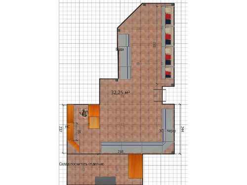 Проект расстановки оборудования в магазине канцелярских товаров