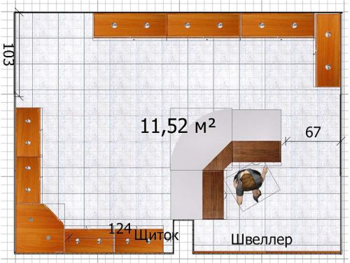 Торговый павильон из профиля и стекла для торговли часами