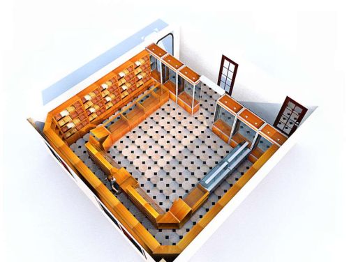 Стеллажи и прилавки из ДСП в магазин конфет и печенья. Г. Красногорск, Ильинский бул., д. 8, фото 8