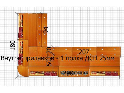 Торговый уголок с подсветкой для магазина по продаже парфюмерии и косметики