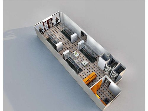 Стенды, зеркала, пуфики и примерочные для магазина одежды. Г. Москва, Киевская ул., вл. 2, Новотель, фото 2