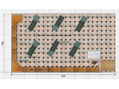 Торговые системы, ресепшен и острова для магазина женской одежды. Г. Москва, ул. Кировоградская, д. 13а, фото 4