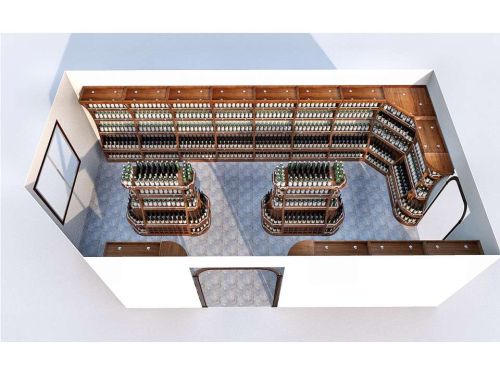 Расстановка торговой мебели в зале магазина по продаже алкоголя, фото 7