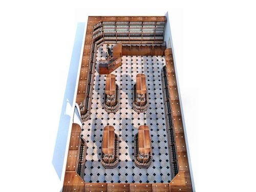 Проект расстановки элитной торговой мебели в магазине алкогольной продукции, фото 4