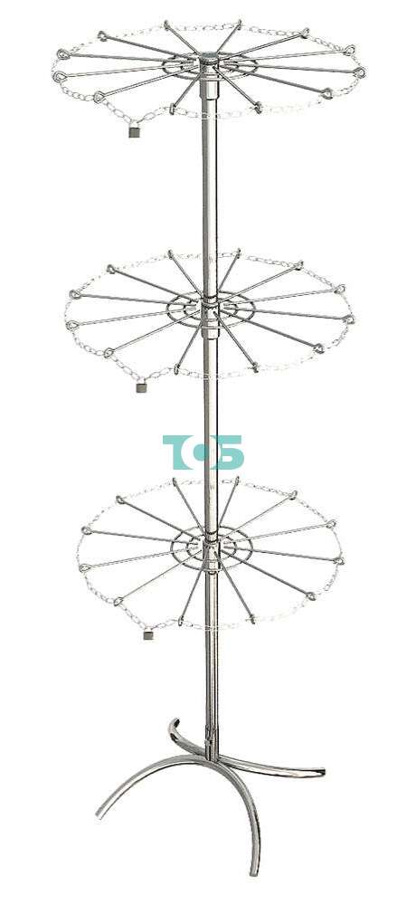 Стойка 12СХ-3 с вращающимися Солнышками закрытого типа. Покрытие под Хром