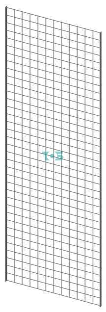 Настенная решетка в хозяйственный магазин С-02 1800x600 мм