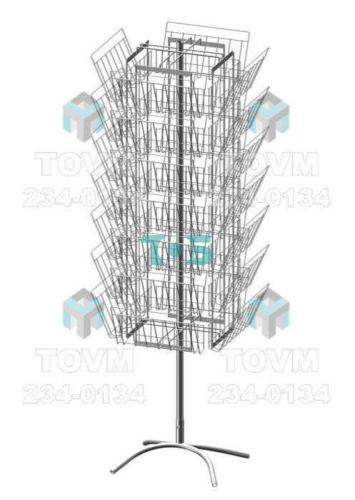СТ.Г.Ж.24 Стойка вращающаяся 28 газетниц
