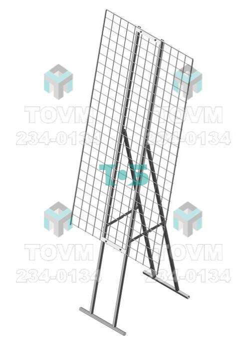 СТ.СК.02 Стенд складной с сеткой 1200х350 мм