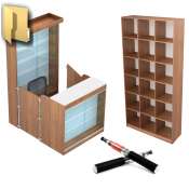 Торговое оборудование и мебель для магазина электронных сигарет