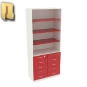 Шкафы с выдвижными ящиками для аптеки серии RED