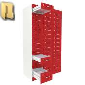 Рецептурные шкафы для аптек METACASE глубиной 600 мм серии RED