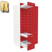 Рецептурные шкафы для аптек METACASE глубиной 800 мм серии RED