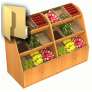 Стеллажи, торговые модули и развалы для овощей и фруктов