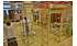 Изображение фотогаллереи №122 для раздела Торговая система ХРОМ (задняя стенка - зеркало) 3600 мм с прозрачными полками и поручнями