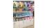 Изображение фотогаллереи №40 для раздела Хромированные стенды с квадратными полками для магазина постельного белья серии LINEN