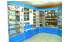 Изображение фотогаллереи №8 для раздела Низкие островные стеллажи для аптеки серии Голубой Горизонт