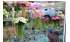 Изображение фотогаллереи №131 для раздела Хромированные стеллажи с полками ДСП для магазина цветов серии FLOWER
