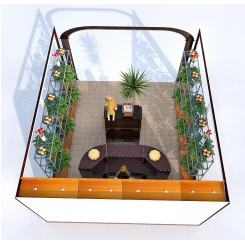 Дизайн проект расстановки торговой мебели для магазина цветов - фото №5