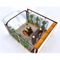 Дизайн проект расстановки торговой мебели для магазина цветов - фото №6