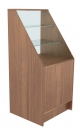 Торговый мебельный прилавок квадратный с наклонным верхом ТМП-№7-2
