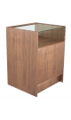 Торговая мебель-прилавок узкий с малым застекленным верхом №ЭКТМП-02-600