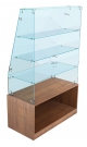 Торговая мебель-прилавок классическая стеклянная горка №ИСТМП-15-900