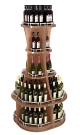 Островной низкий стеллаж в форме бутылки для продажи алкоголя серии ГАРАНТ - БУТЫЛОЧКА