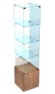 Стеклянная витрина с зеркальной стенкой для продажи парфюмерии серии PERFUME ВСЗС-ДПП-И-08