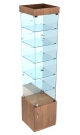 Витрина - стаканчик с зеркальной стенкой для продажи парфюмерии серии PERFUME ВСЗС-ДПП-И-504