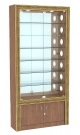 Витрина с декором и зеркальной задней стенкой №ВБА-32С