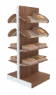 Высокий обзорный островной стеллаж BAKERY для хлеба и выпечки №3-1000