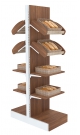 Высокий малый островной стеллаж BAKERY для хлеба и выпечки №3-600