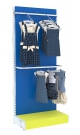 Модульная система с хромированными поручнем для продажи детской одежды односекционная KIDS-ДО-1С-3