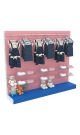 Модульная система со стеклянными полками для продажи детской одежды трёхсекционная KIDS-ДО-3С-4