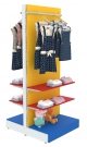 Высокая островная система с металлическим каркасом для продажи детской одежды KIDS-ДО-ВО-6