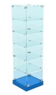 Витрина из стекла с квадратными полками для магазина детской одежды ДЕЛФТ ХП-501