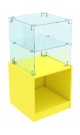 Прилавок квадратный стеклянный для магазина детской одежды ЦИТРУС ПИ-10