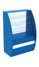 Прилавок дизайнерский с наклонным фасадным стеклом для магазина детской одежды ДЕЛФТ ПБ-01