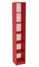 Стеллаж узкий с полками для магазина детской одежды RED №7-410