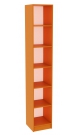 Стеллаж вертикальный с шестью ячейками для магазина детской одежды АПЕЛЬСИН №7-410