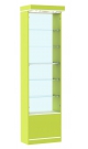 Аптечная витрина первой линии узкая с фризом серии СЭСП - ЛАЙМ №2-300-Ф