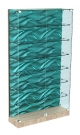 Витрина с искусственным камнем и прозрачными дверками для магазина постельного белья LINEN-ВЛХП-609
