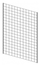Решетка настенная белая усиленная для магазина постельного белья серии LINEN-РН-С-05