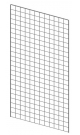 Решетка настенная белая металлическая для магазина постельного белья серии LINEN-РН-С-07